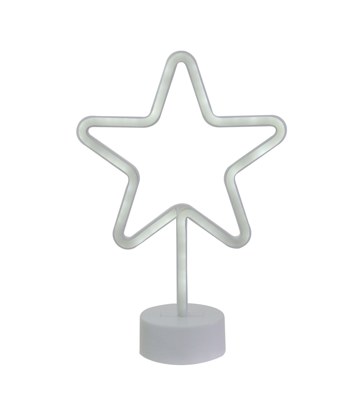 Northlight 11.5 White Star LED Neon Style Table Sign