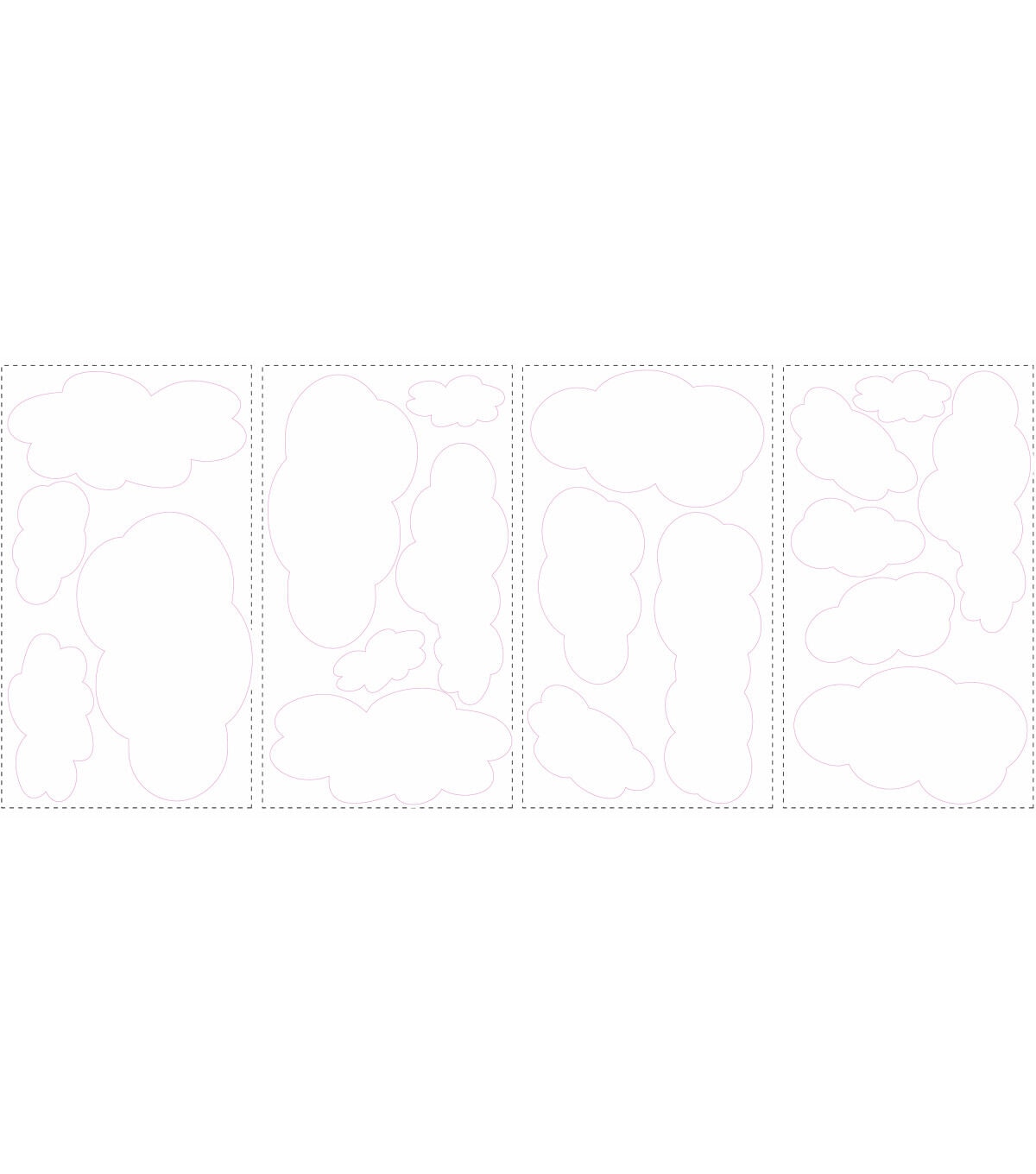 RoomMates Wall Decals Clouds