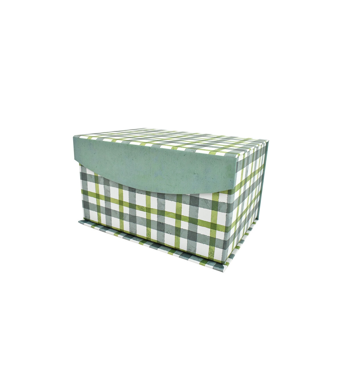 8 Green Plaid Fliptop Box by Hudson 43