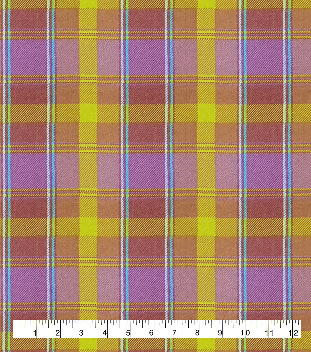 Bright Plaid Super Snuggle Flannel Fabric