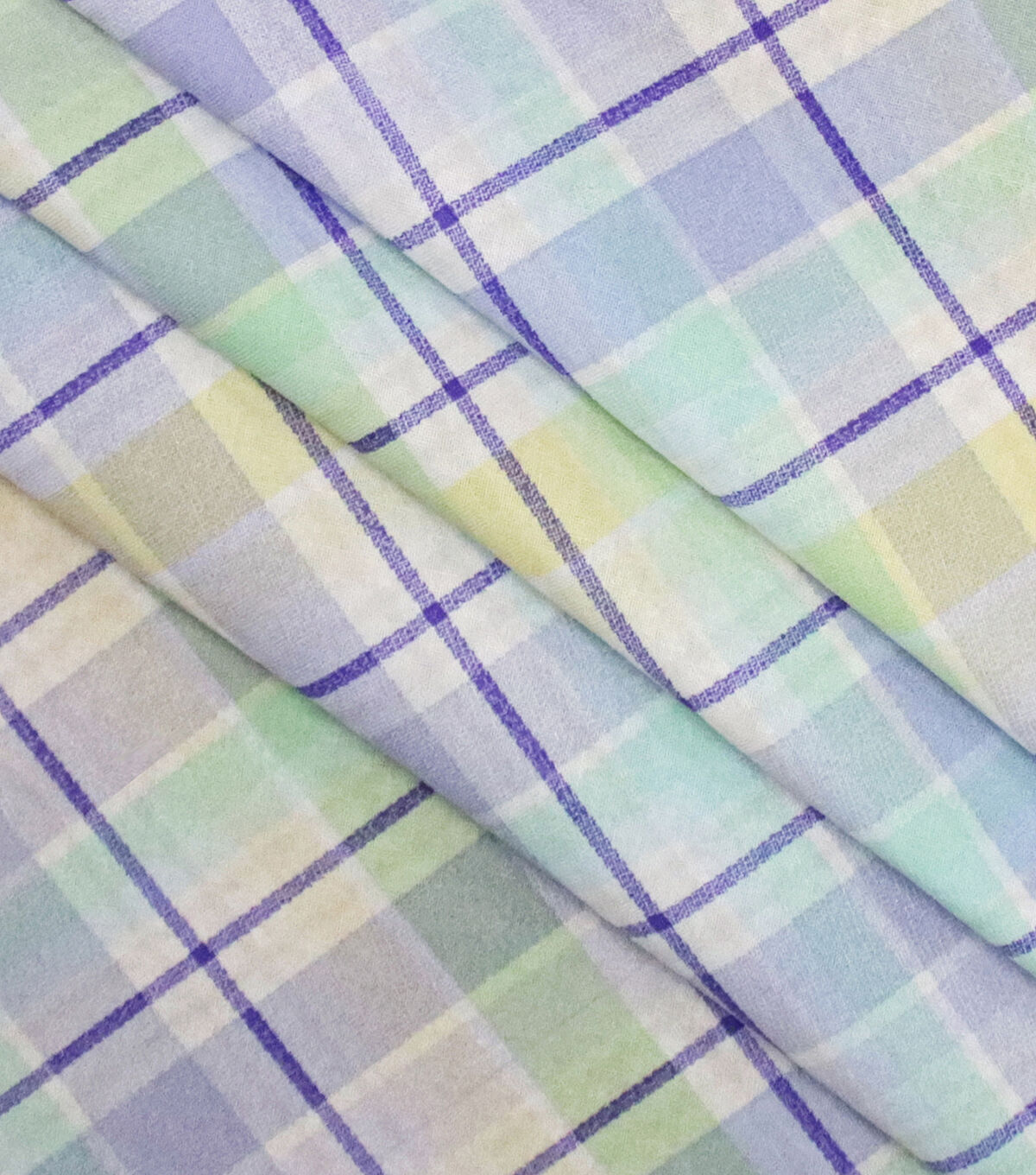Purple Easter Plaid Easter Cotton Fabric