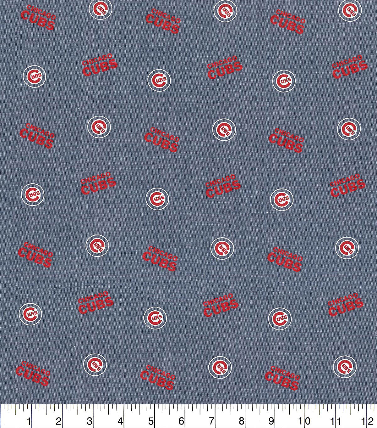 Fabric Traditions Chicago Cubs Chambray Fabric