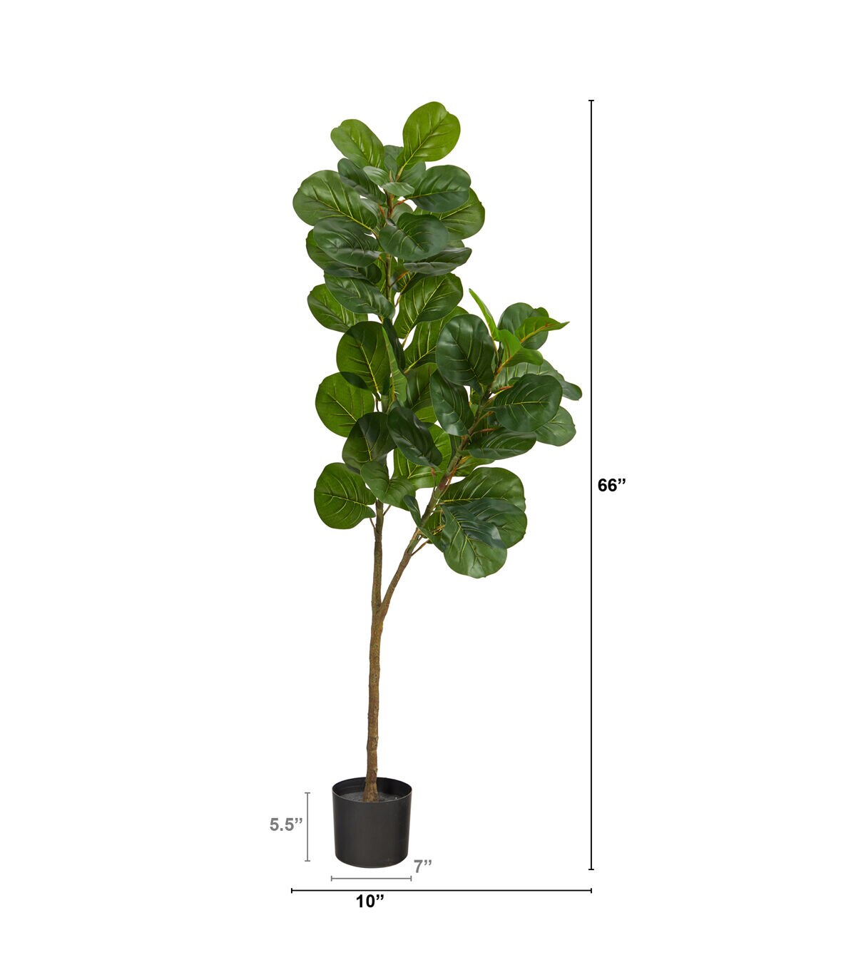 Nearly Natural 5.5ft. Fiddle Leaf Fig Artificial Tree