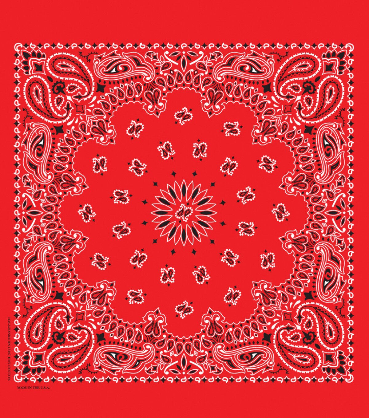 22 x 22 Cotton Paisley Bandana