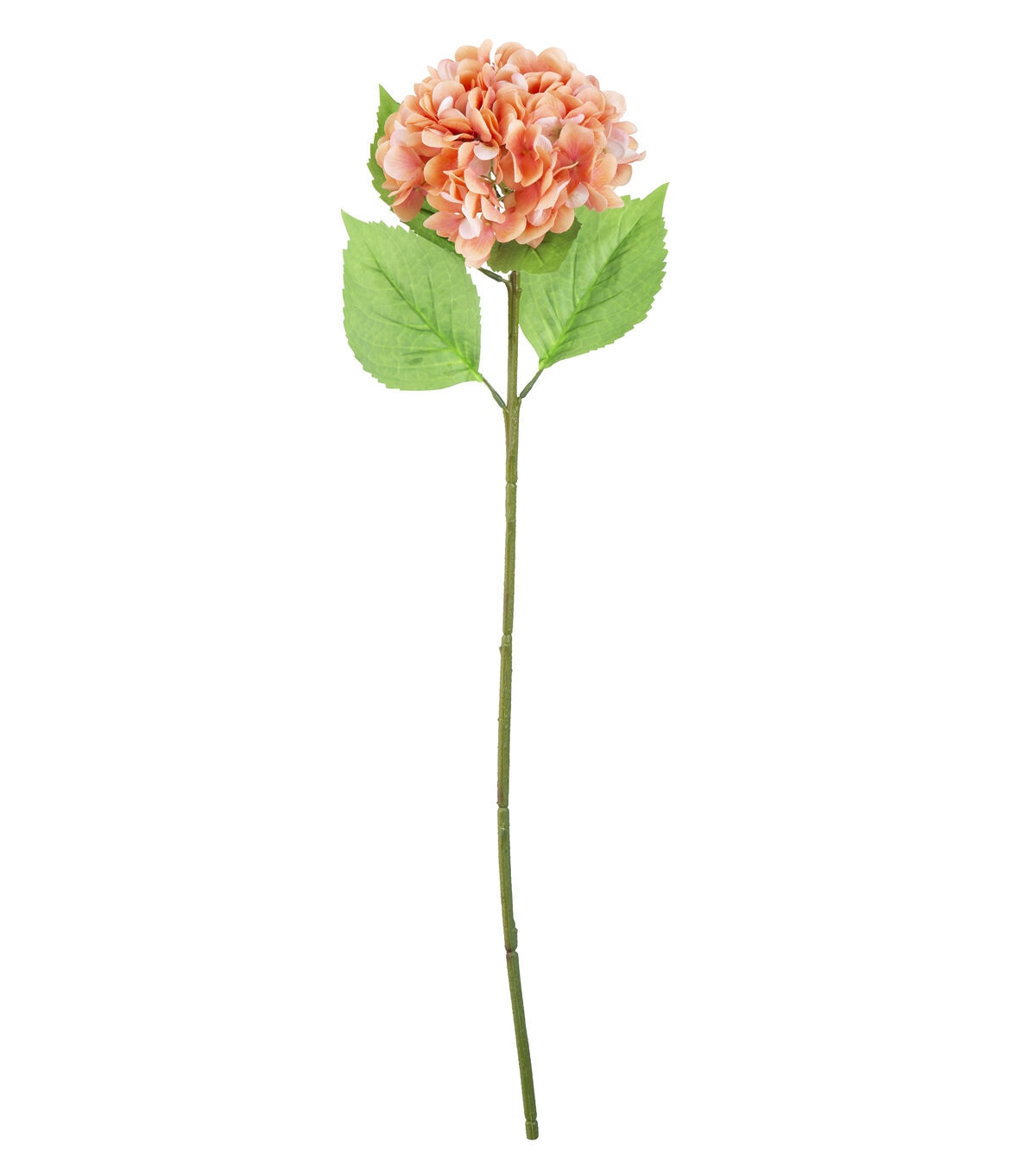 28.5 Orange Hydrangea Stem by Bloom Room