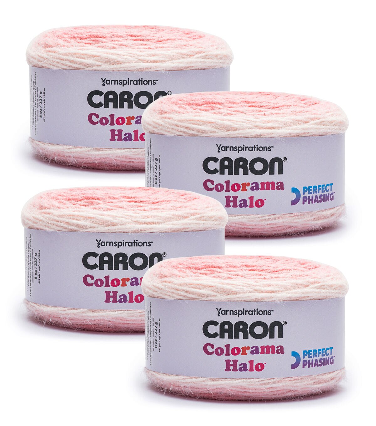 Caron Colorama Halo 481yds Bulky Polyester Blend Yarn 4 Bundle