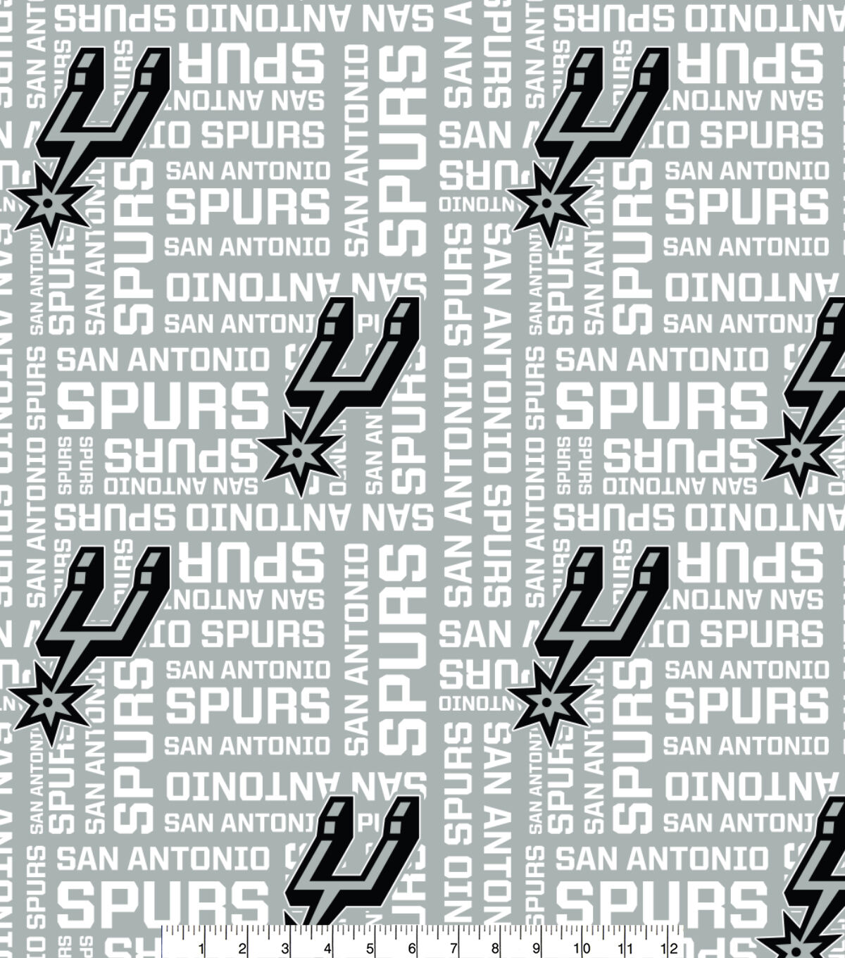 San Antonio Spurs Toss Wordmark NBA Fleece Fabric