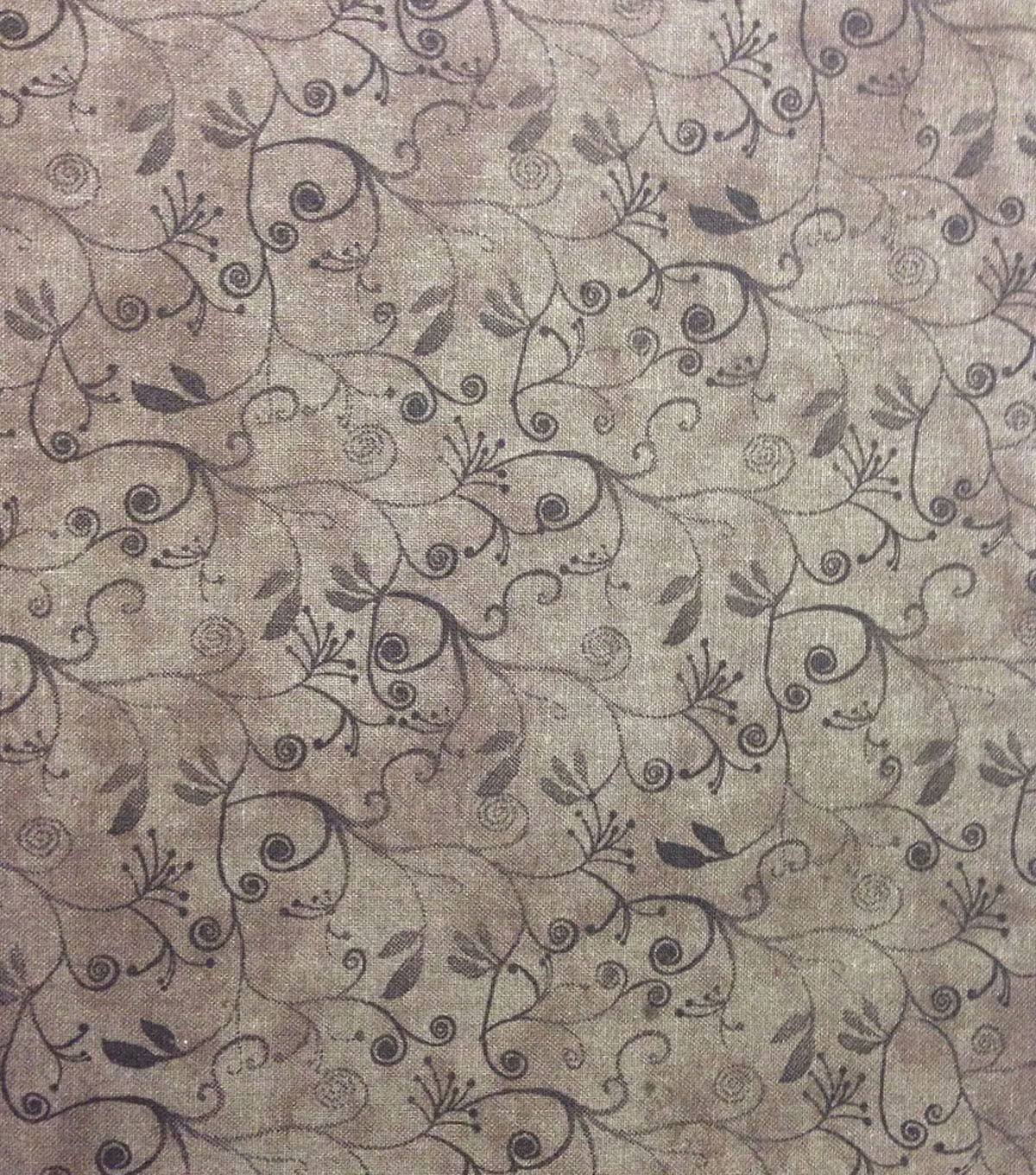 Flourish on Brown Blender Quilt Cotton Fabric by Keepsake Calico
