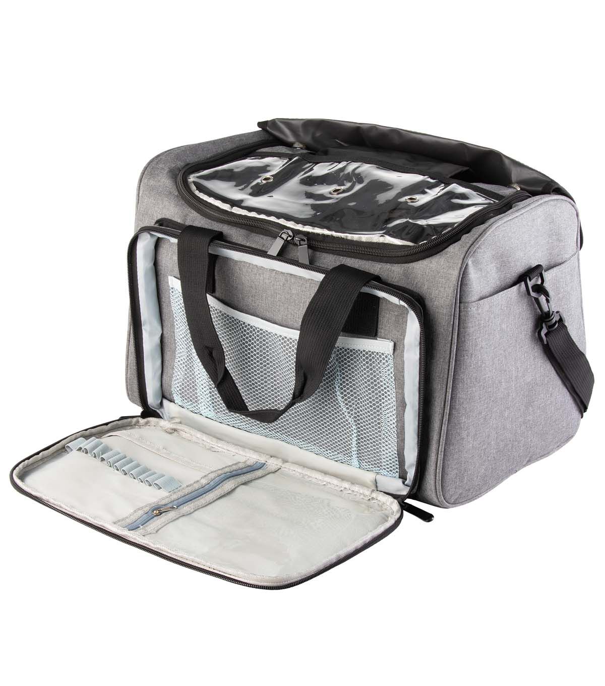 9.5 x 15 All In One Gray Square Storage Bag by Big Twist